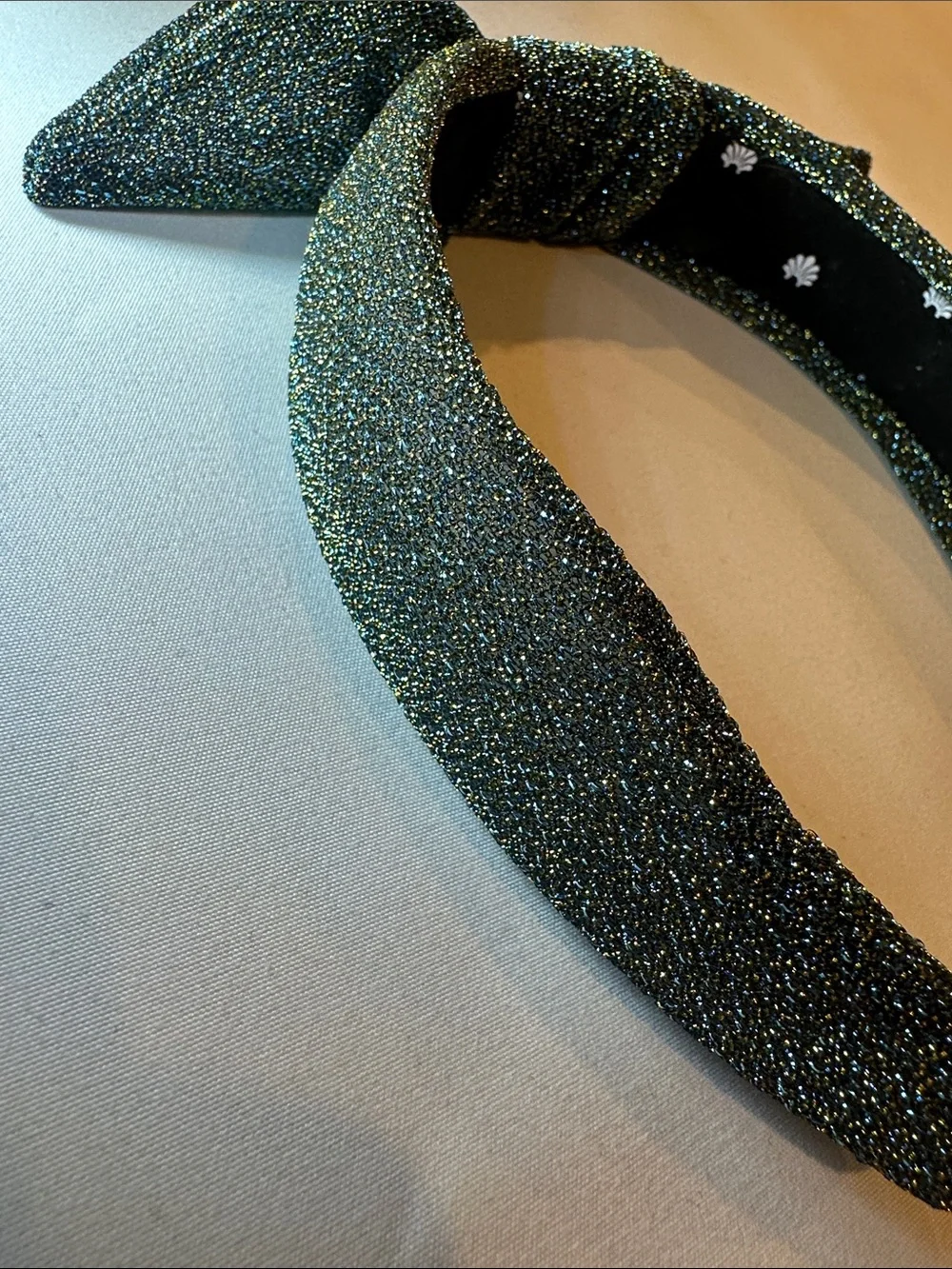 Lele Sadoughi shimmery black